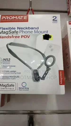 Flexible Neckband Magsafe Compatible Phone Mount for Handsfree Pov