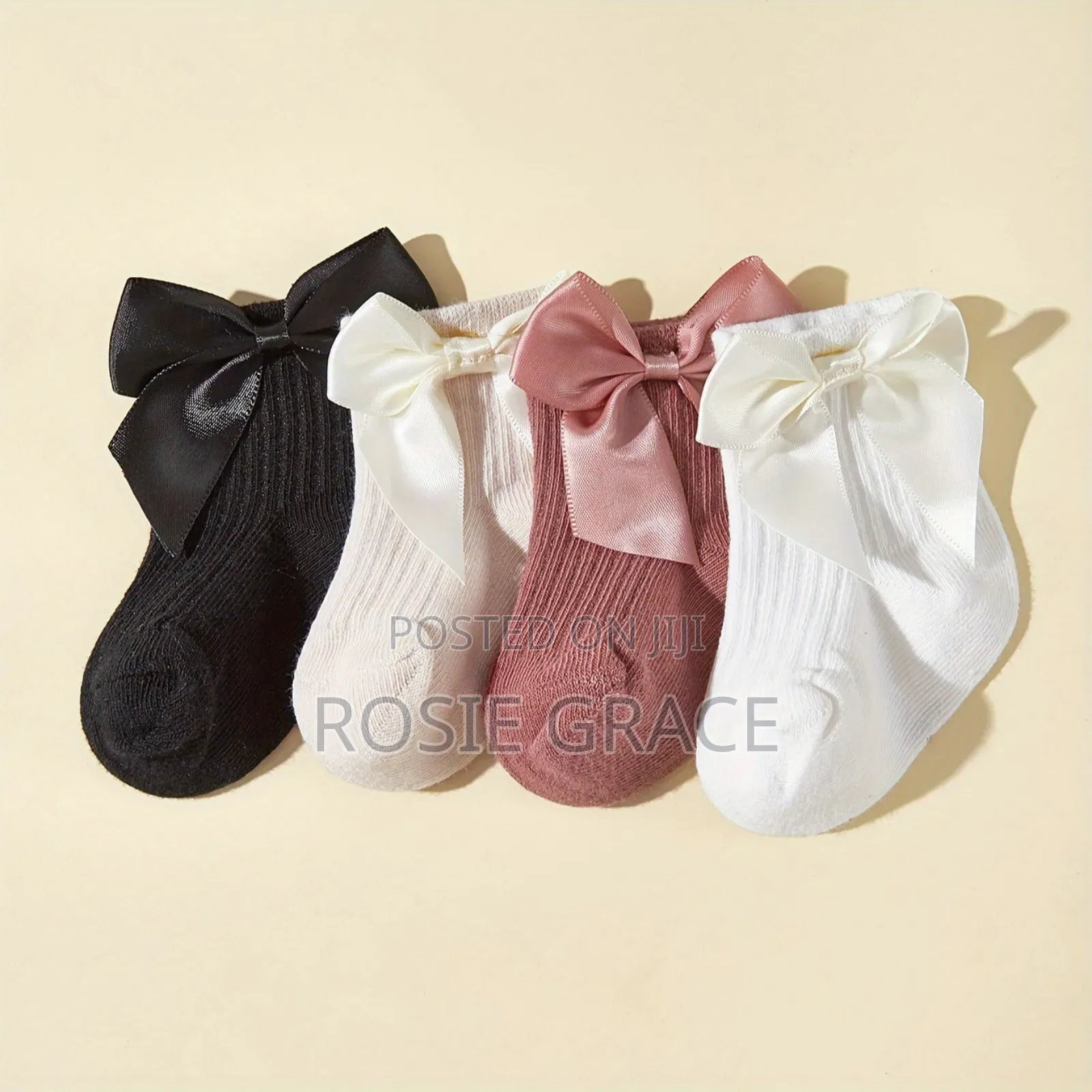 4 Pair Baby Girl Floral Socks
