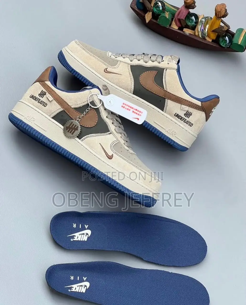 Original Airforce 1 Low Undefeated Custom Brown