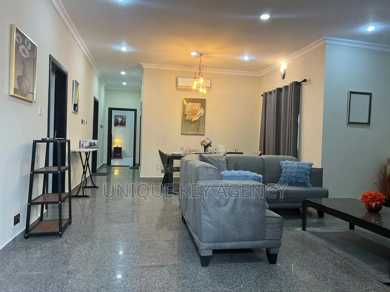 Furnished 3bdrm House in Unique Key Agency, East Legon for rent