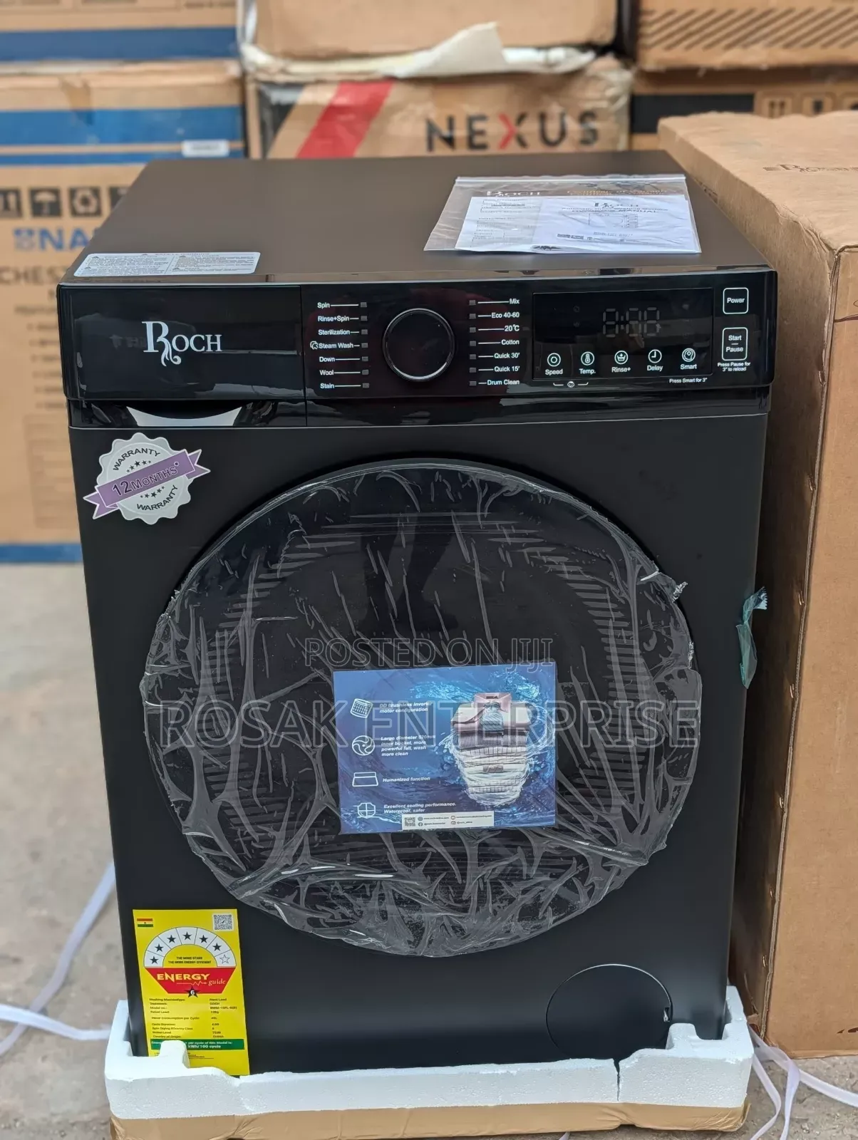 Roch Front Load *12kg* Fully Automatic Washing Machine