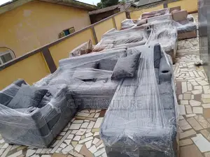 L-Shaped Sofa With Matching Single Armchair