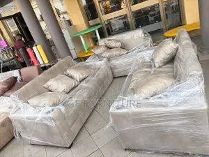 L-Shaped Sofa With Matching Single Armchair