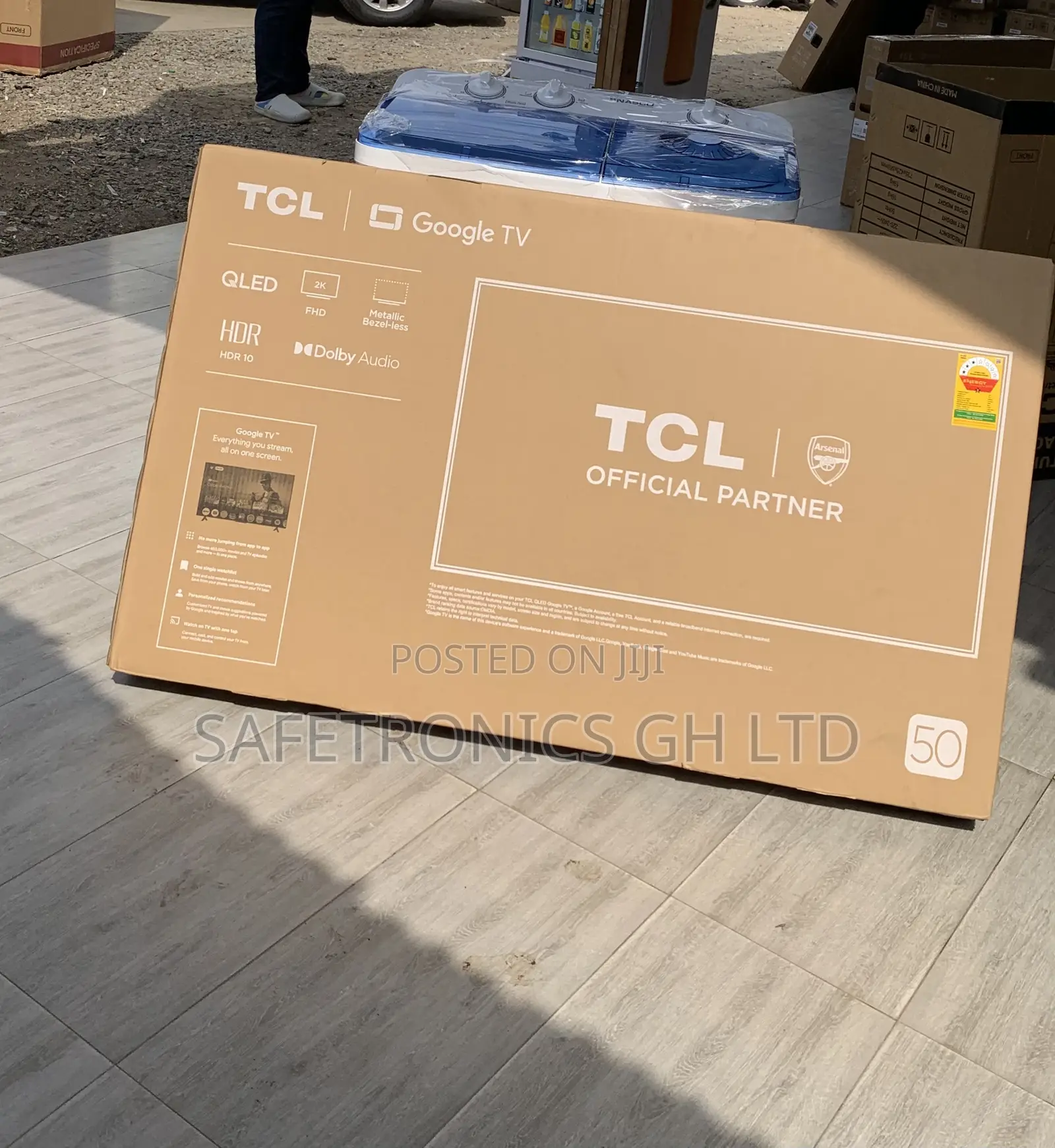 Exclusive TCL Qled 50 Inch 50s5k Android Frameless Smart Satellite Tv