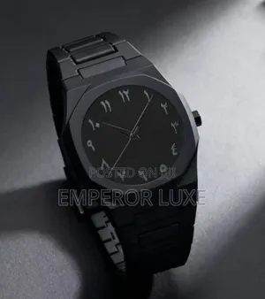 Luxury Men’S Wristwatch – Matte Black Executive Design