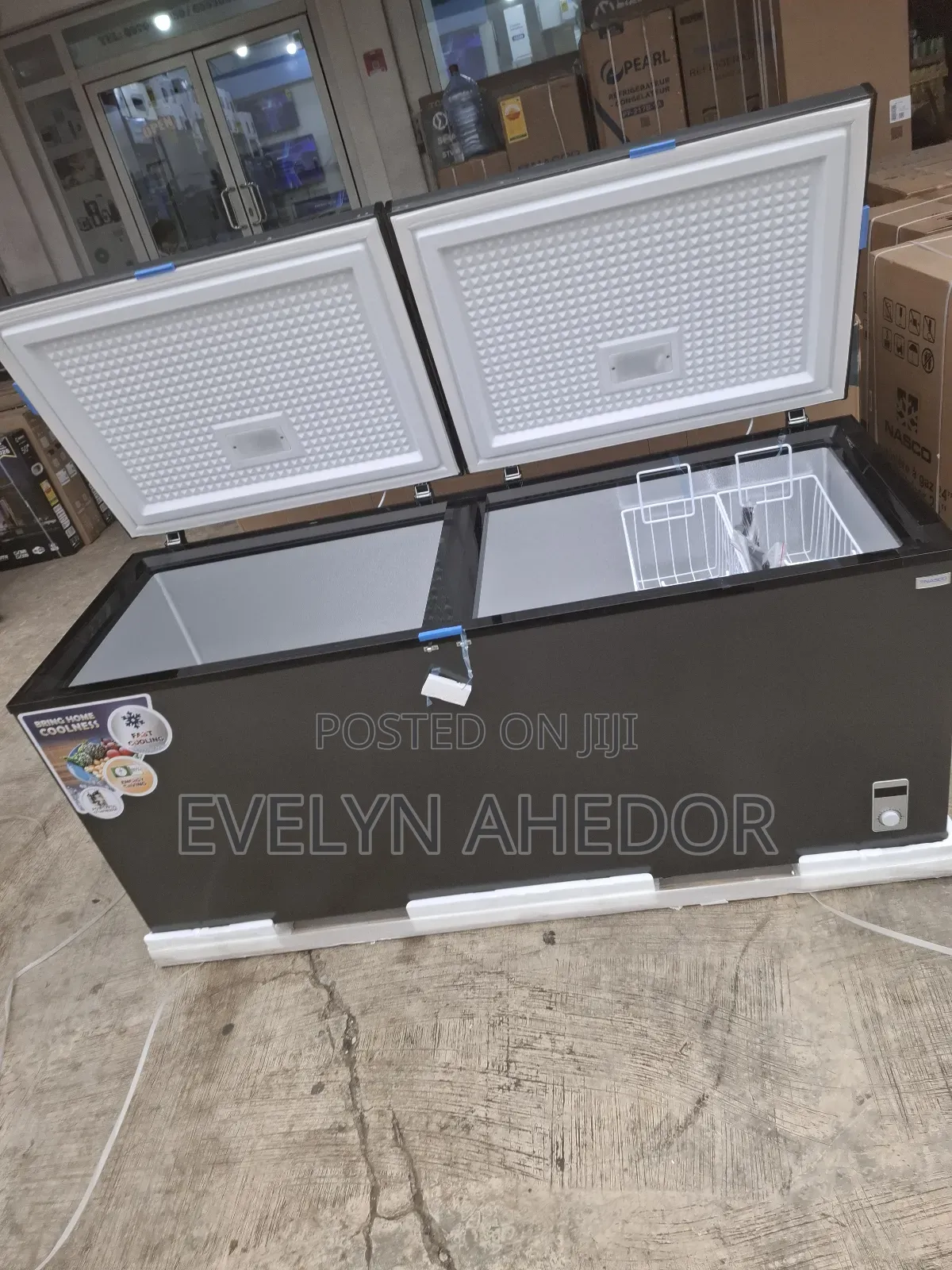 Specious Nasco Chest Freezer 600 Litres Double Door Fridge Available