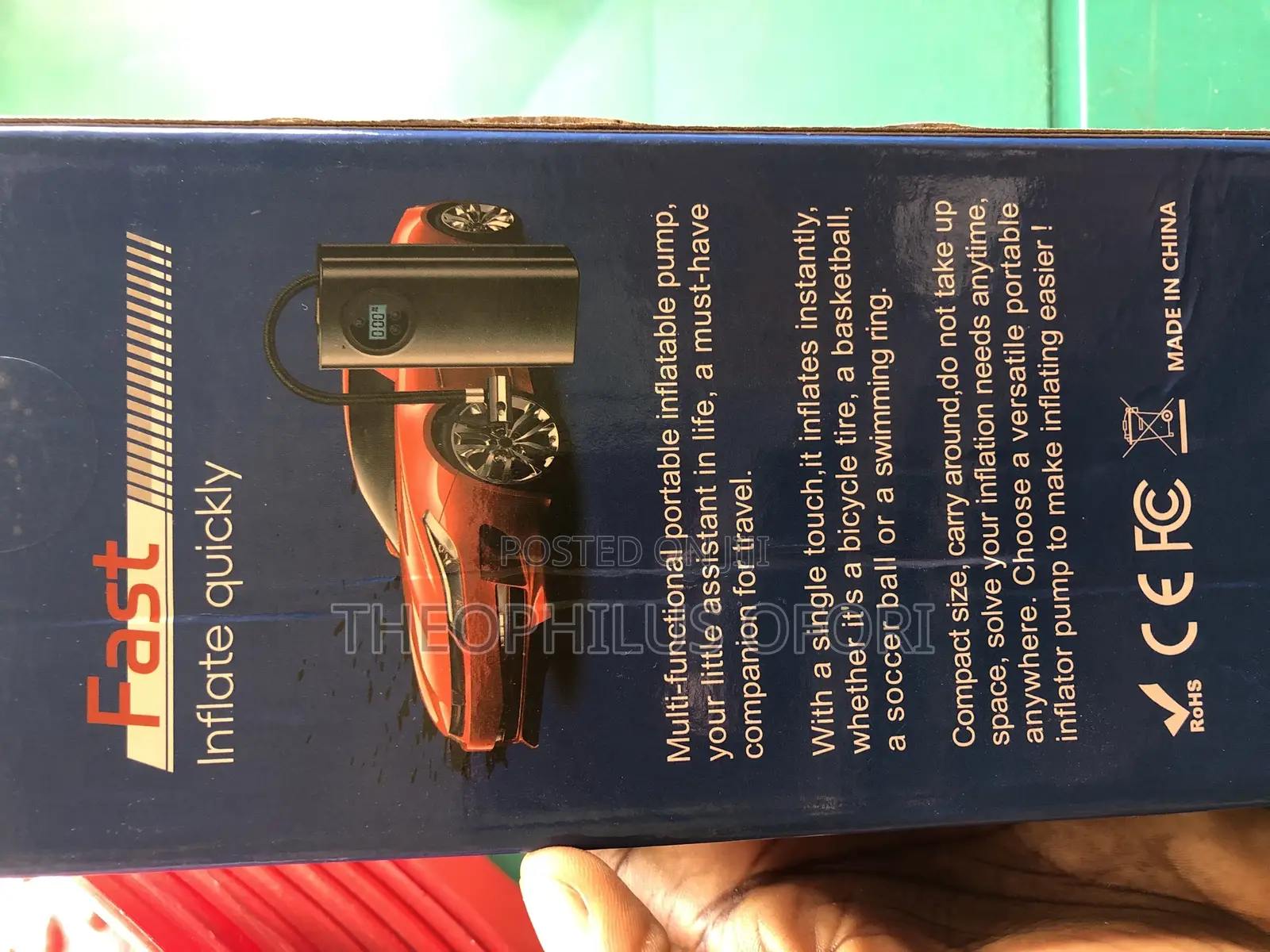 Car Air Pump (Portable) 4 Sale