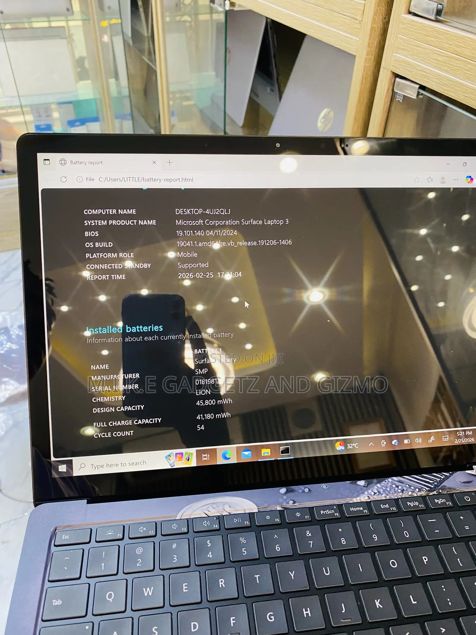 Laptop Microsoft Surface Laptop 3 16GB Intel Core i7 SSD 256GB