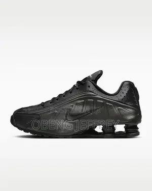 Original Nike Shox R4 Black/ Metallic Silver
