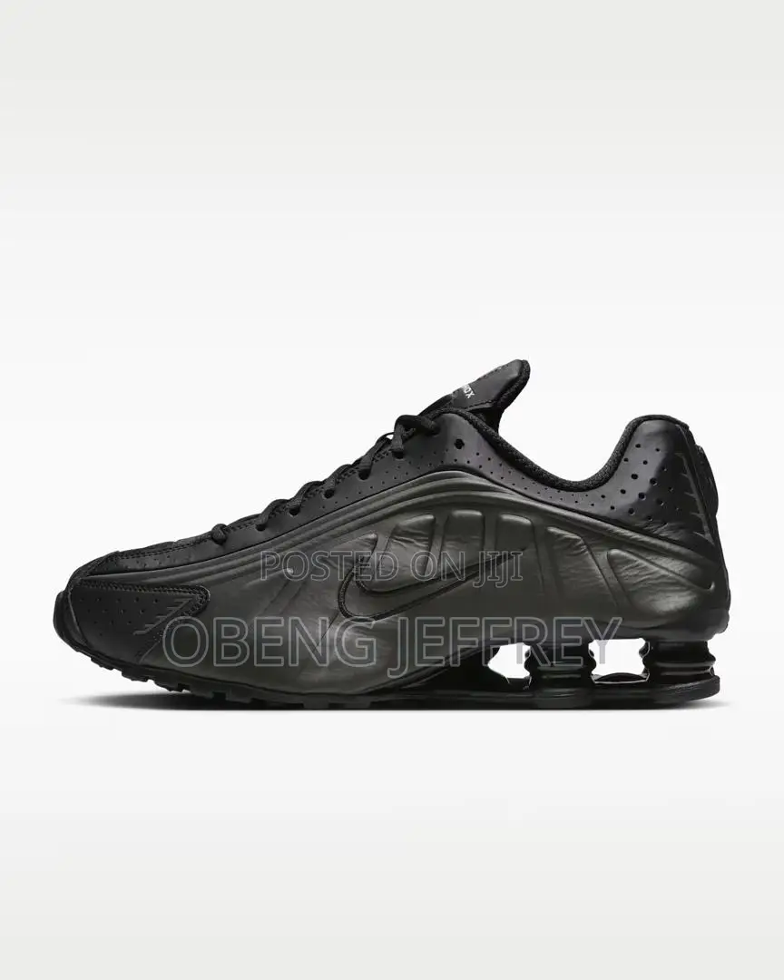 Original Nike Shox R4 Black/ Metallic Silver