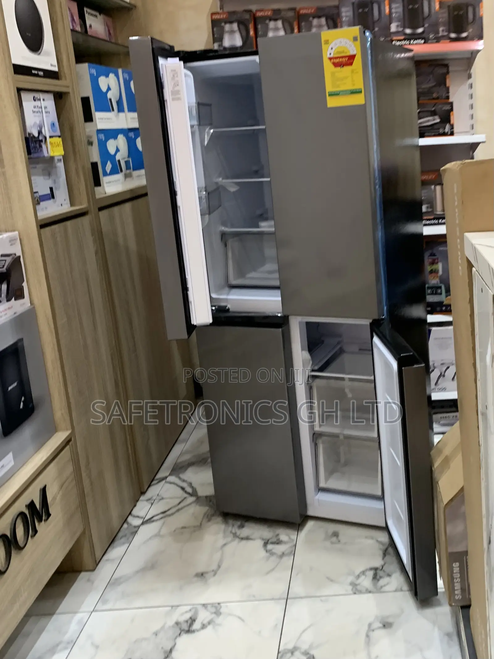 Shop Authentic Side by Side Nasf-400fdr1 4 Doors Grey Nasco Fridge
