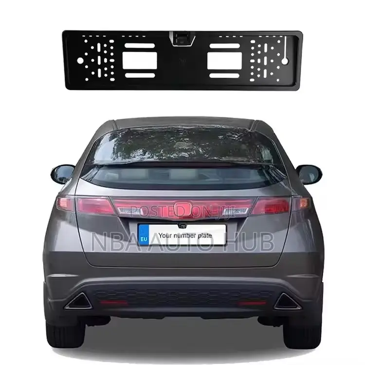 Universal License Plate Frame With Car Reverse Rear Camera