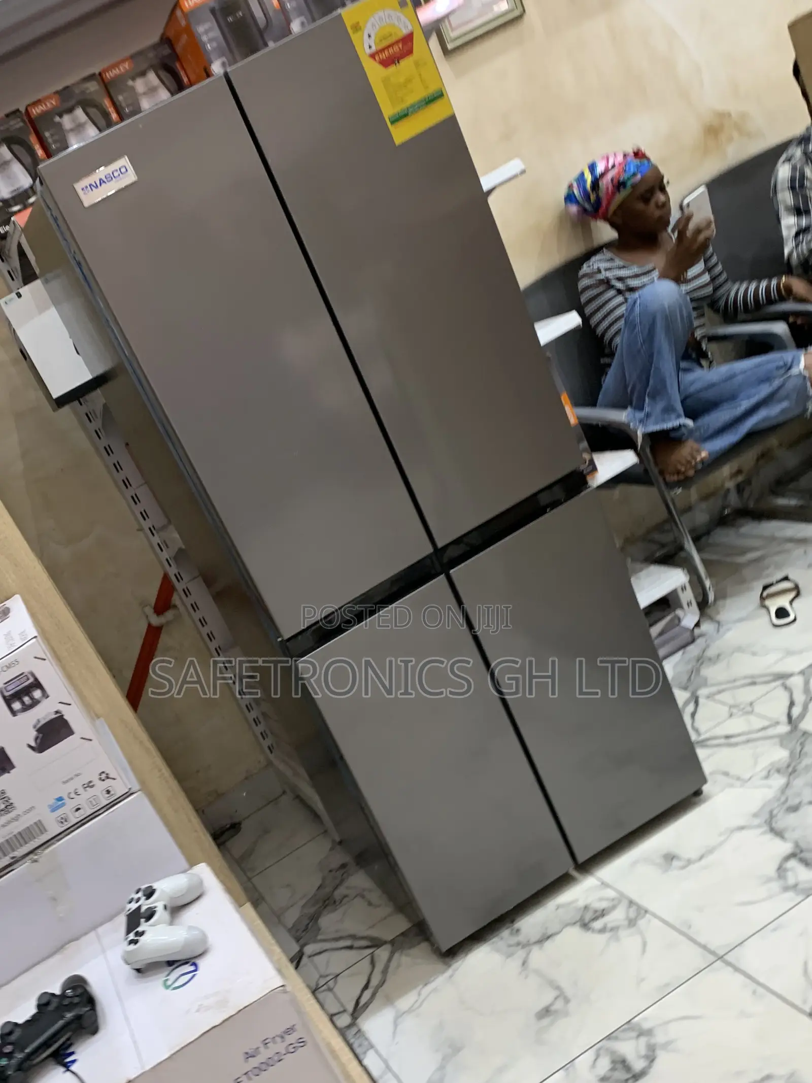 Nasco Fast Chilling Nasf-400fdr1 Grey Nasco Side by Side Fridge