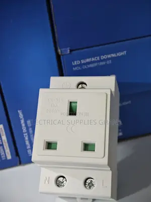 Din Rail 13a Socket Outlet 230v Panel Mount