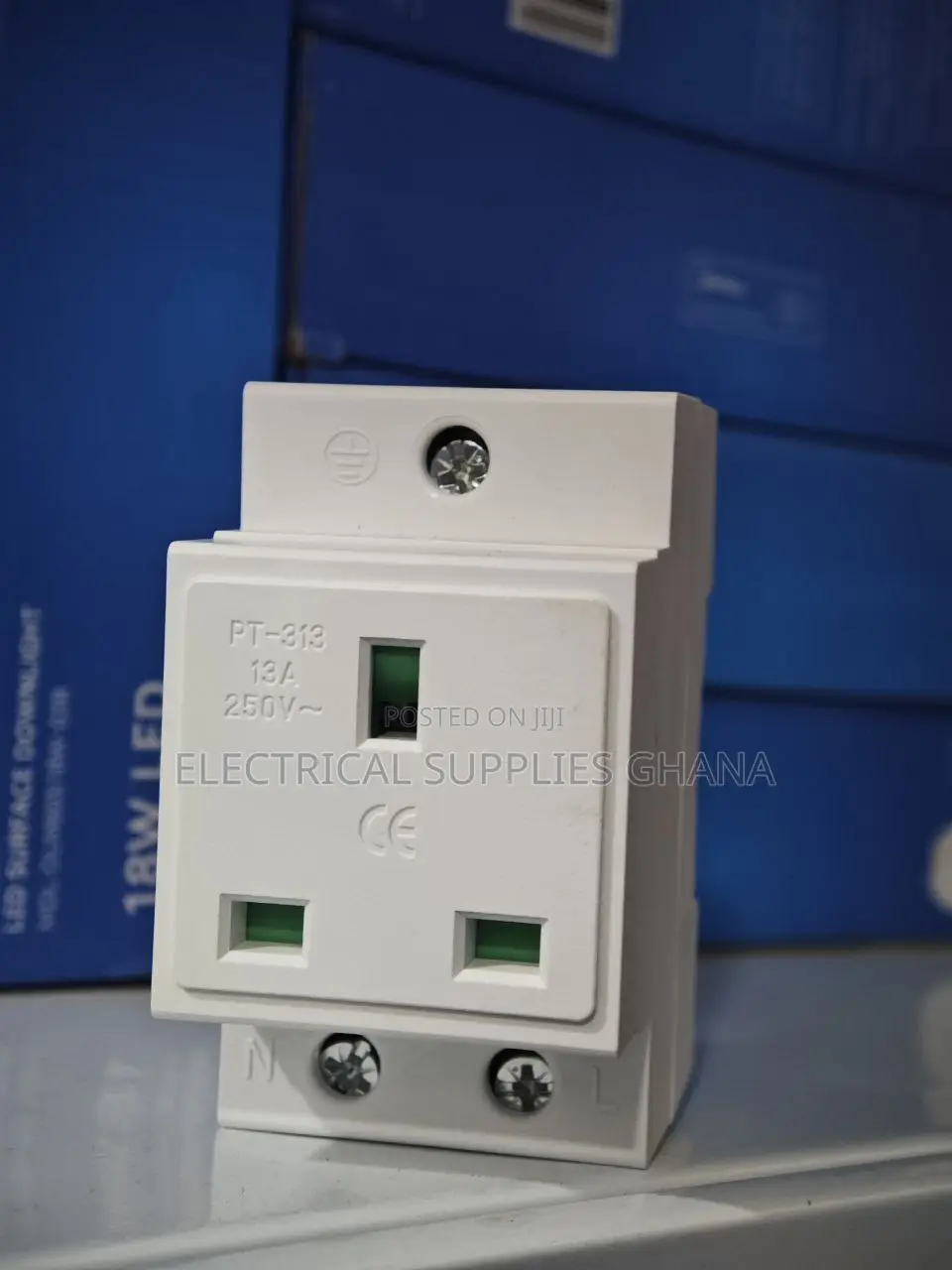 Din Rail 13a Socket Outlet 230v Panel Mount