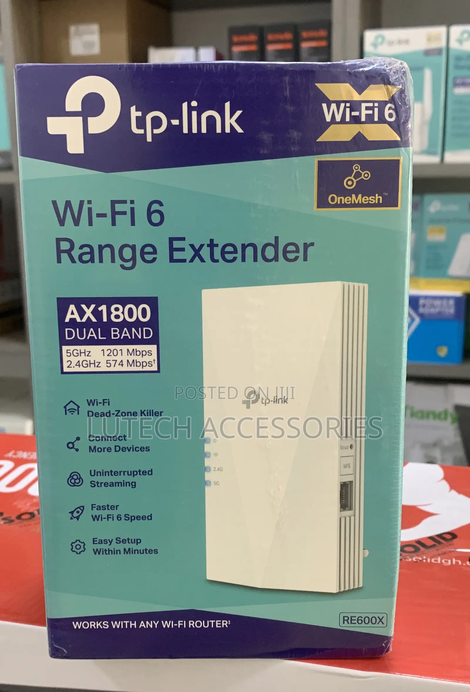Tp Link Wi-Fi 6 Range Extender Ax1800dual Band Re600x