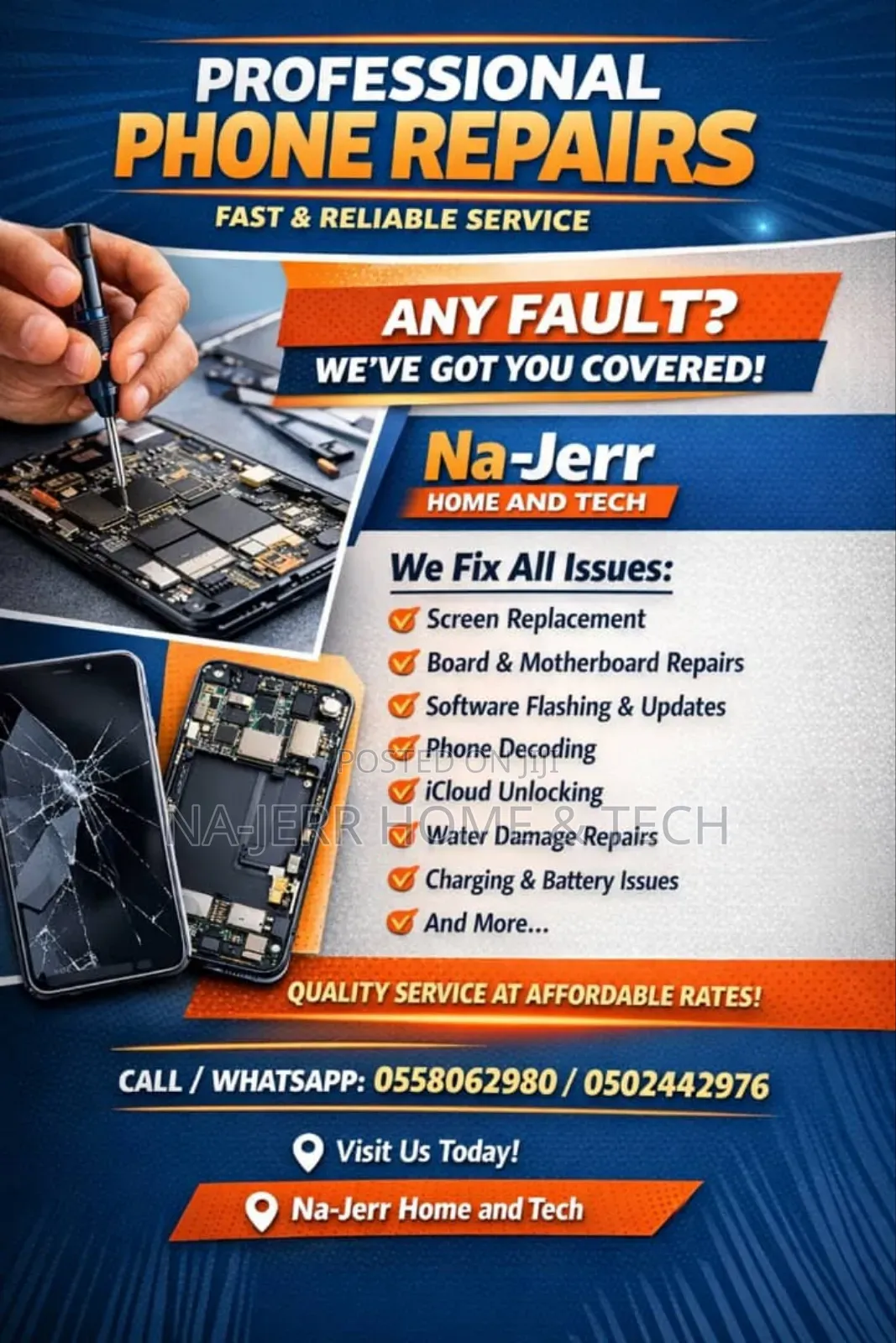 All Kinds of Phone Repairs and Unlock