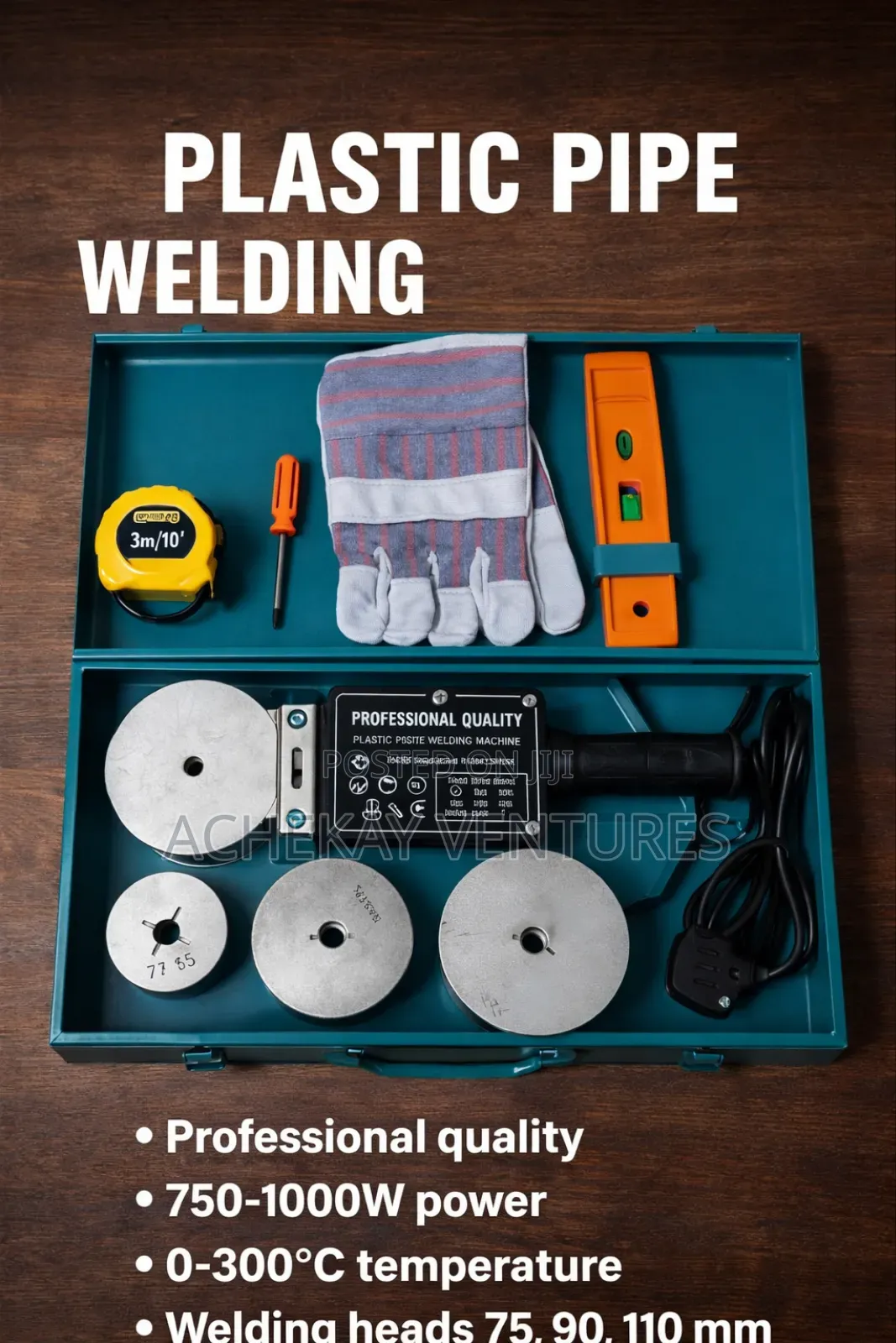 110mm PPR Pipe Welding Machine – Complete Kit