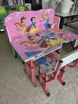 Kids Study Desk Cartoons Table And Chair