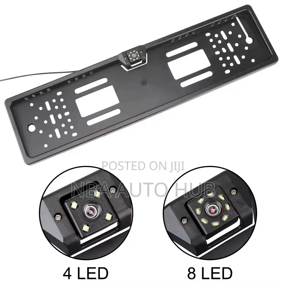 Universal License Plate Frame With Car Reverse Rear Camera