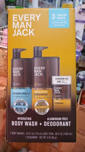 Every Man Jack Body Wash, 3 Pack