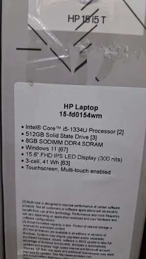 New Laptop HP 15 8GB Intel Core i5 SSD 512GB