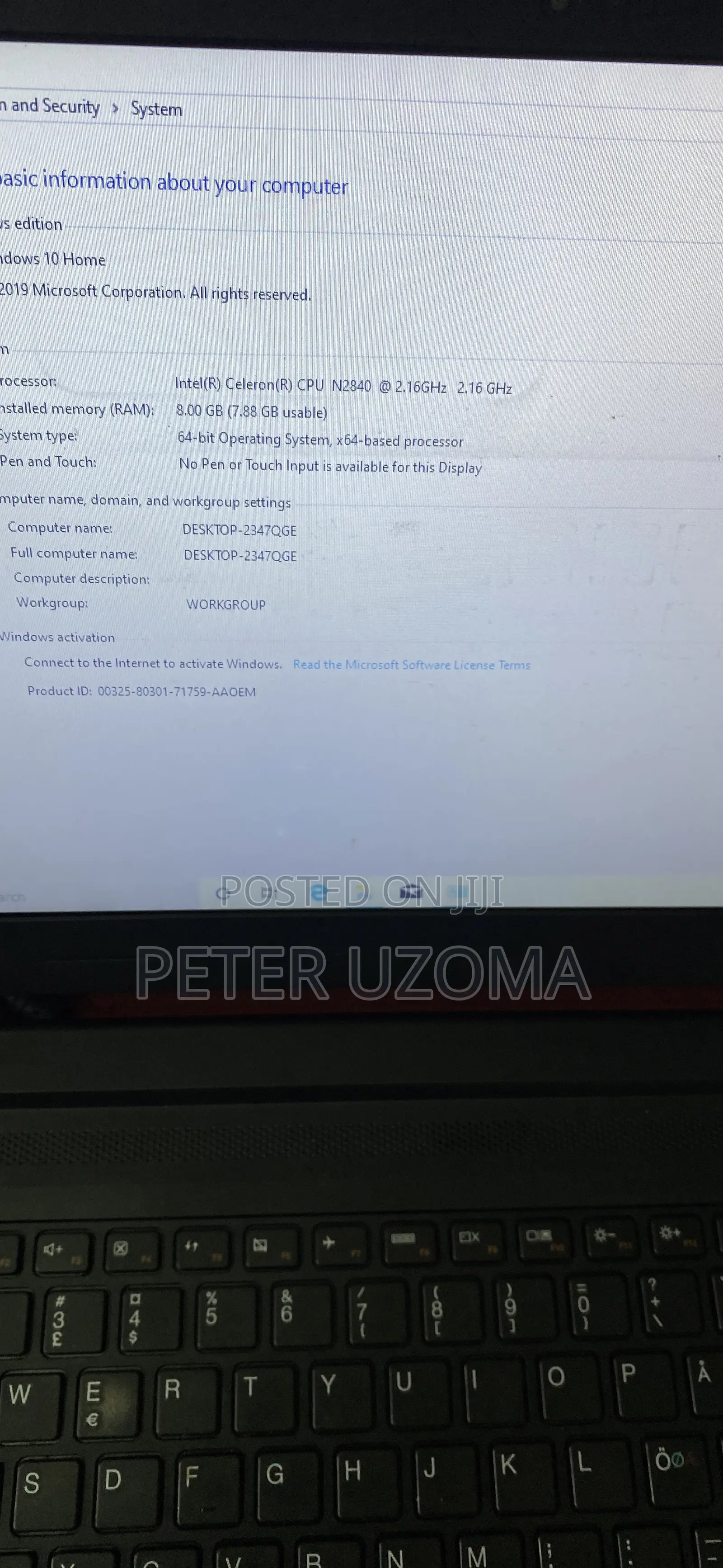 Laptop Lenovo Ideapad 3 8GB Intel SSD 128GB