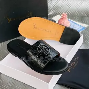 Billionaire Men's Leather Slides