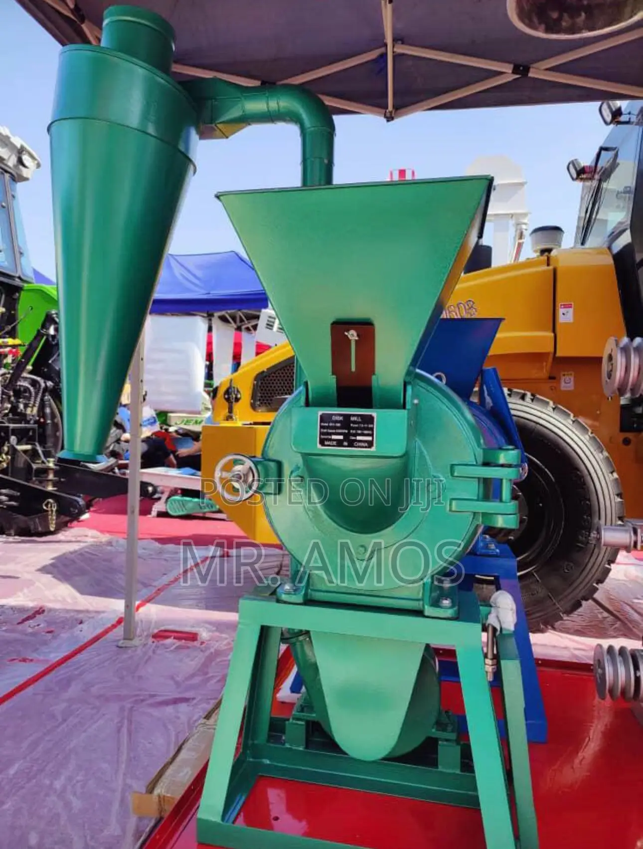 Commercial Grains Hammer Mill With 15hp Motor Set