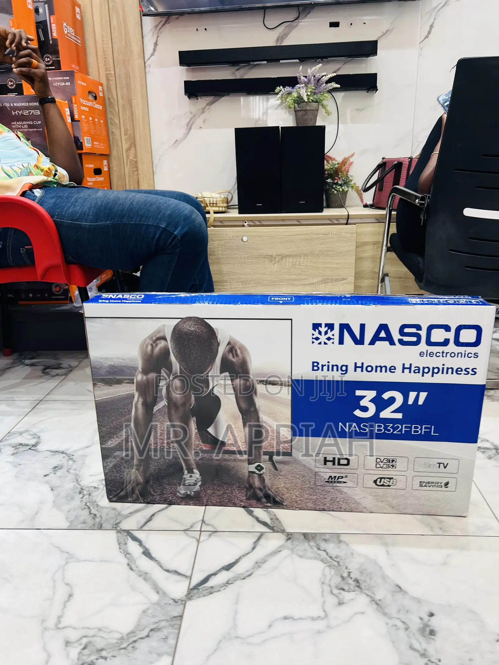 Latest and Affordable Nasco 32” Digital Satellite Television(Black) 