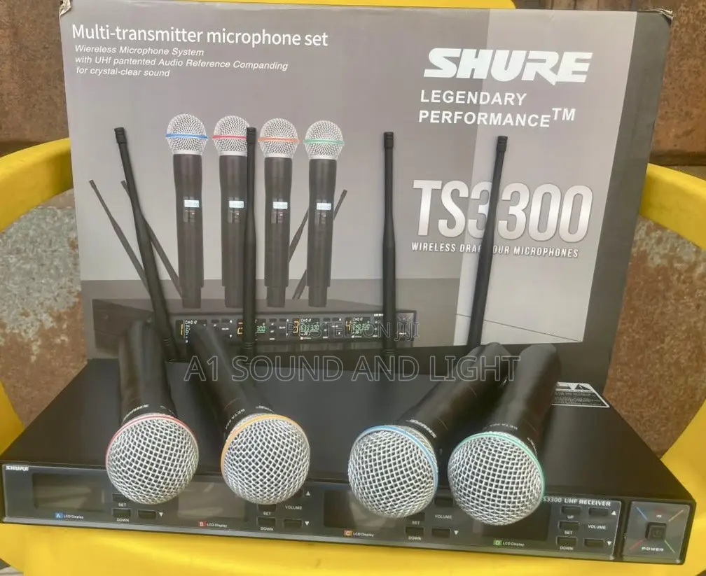 Shure 4in1 Ts3300 Multi - Transmitter Microphone Set
