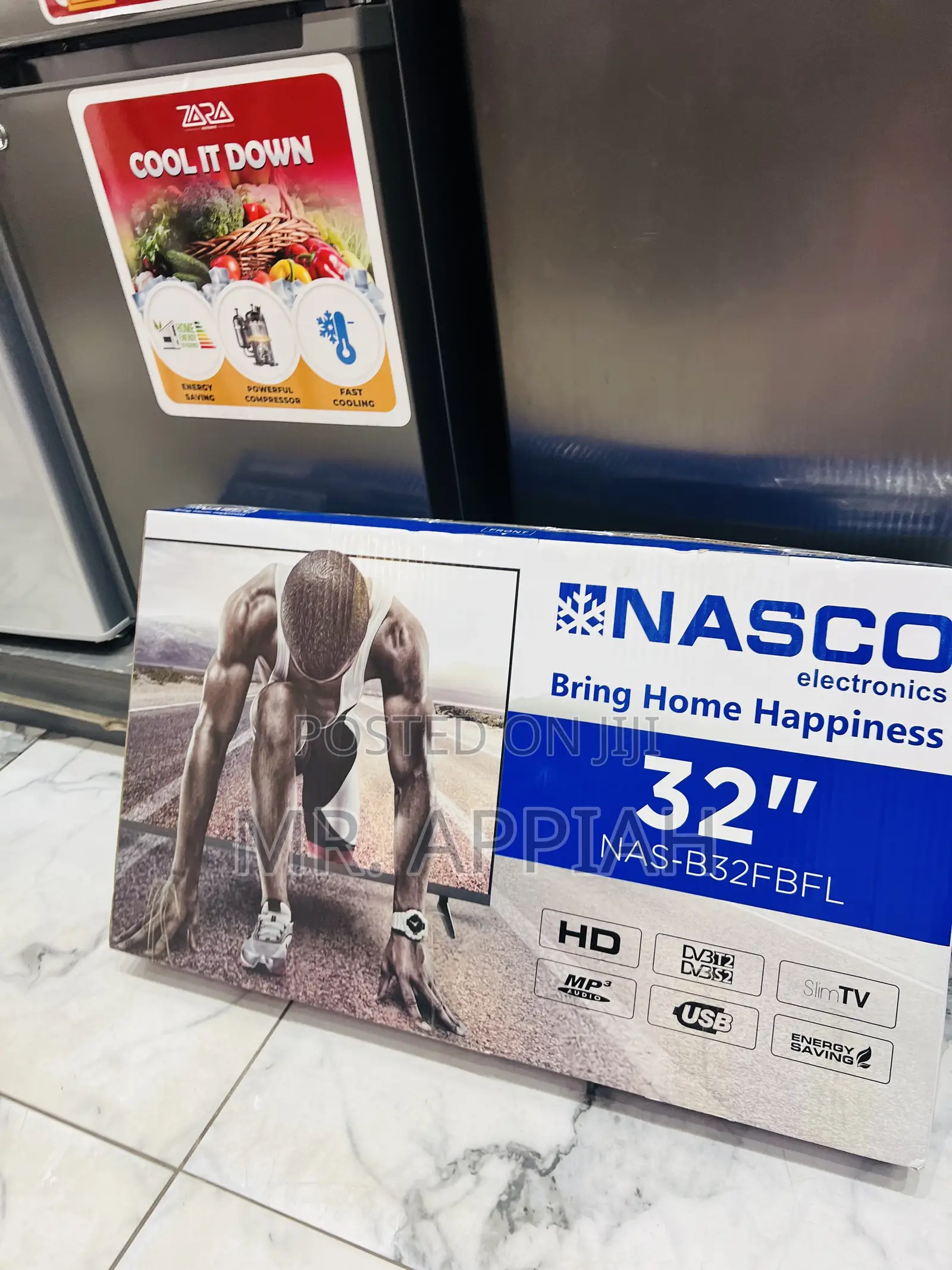 Unique Nasco 32 Inch Digital Satellite Television(Black) 