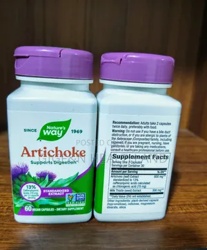 Artichoke Extract, 60 Vegan Capsules (2028expiry) - Digestive Health