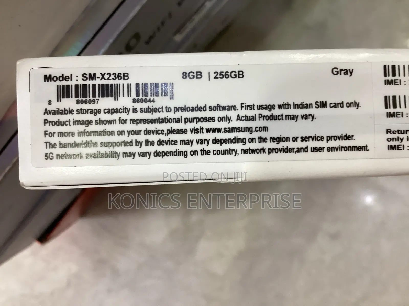 New Samsung Galaxy Tab A11+ 256 GB Gray