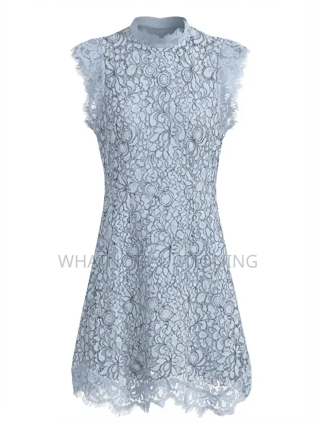 chinese dress ladies Baltic Born Womens Summerlin Lace Top Maxi Dress | Blue