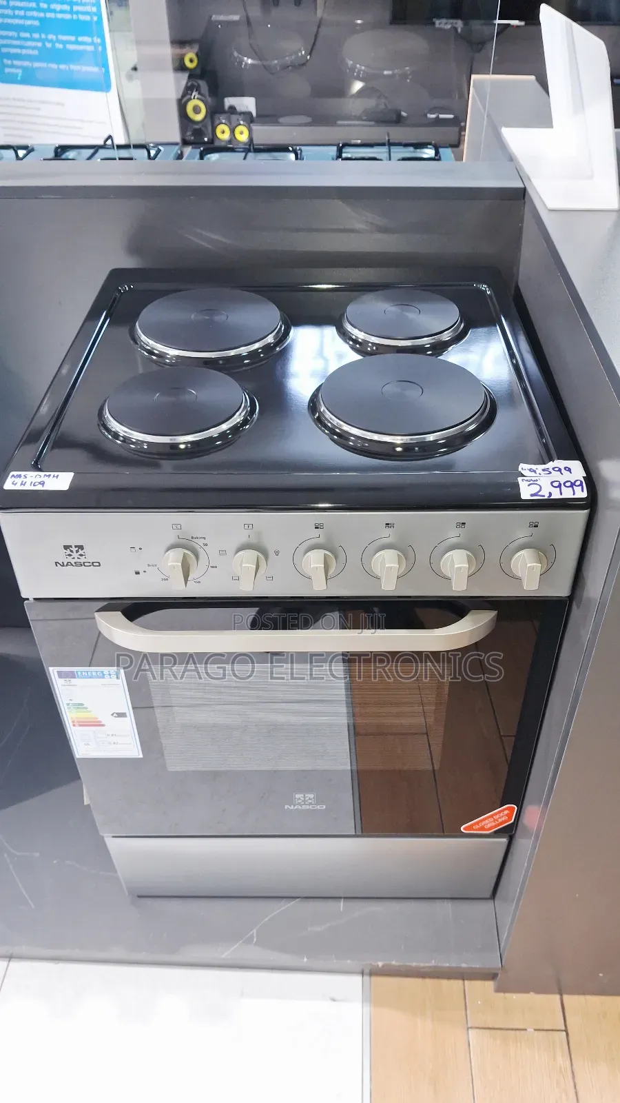 Nasco 4 Burner Electric Hob With Oven
Nas-Dm4h109