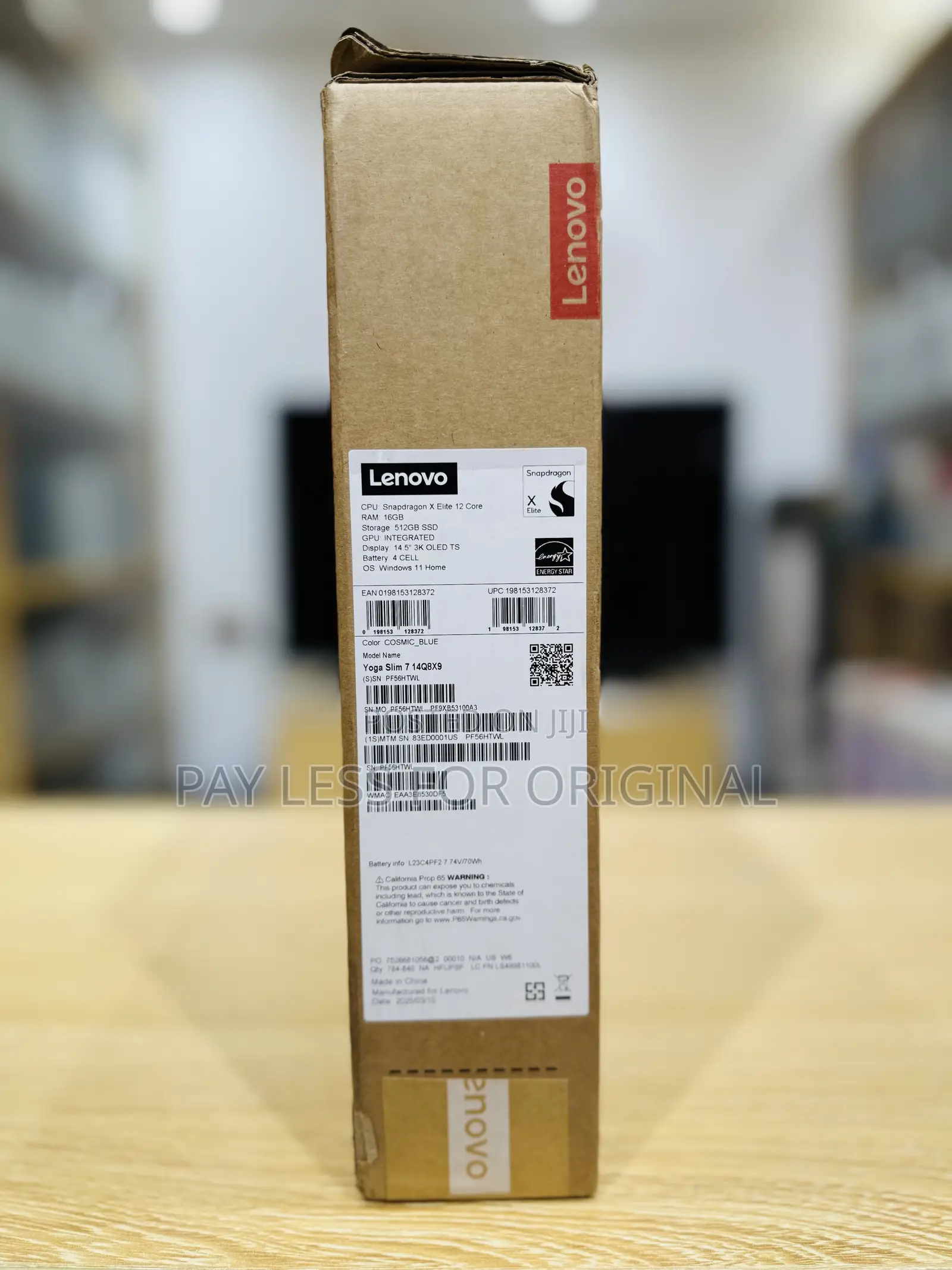 New Laptop Lenovo Yoga 7i 16GB Qualcomm Snapdragon X Elite SSD 512GB