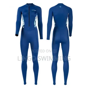 Women’S Long Sleeve Full-Length Swimwear (Zip Front)