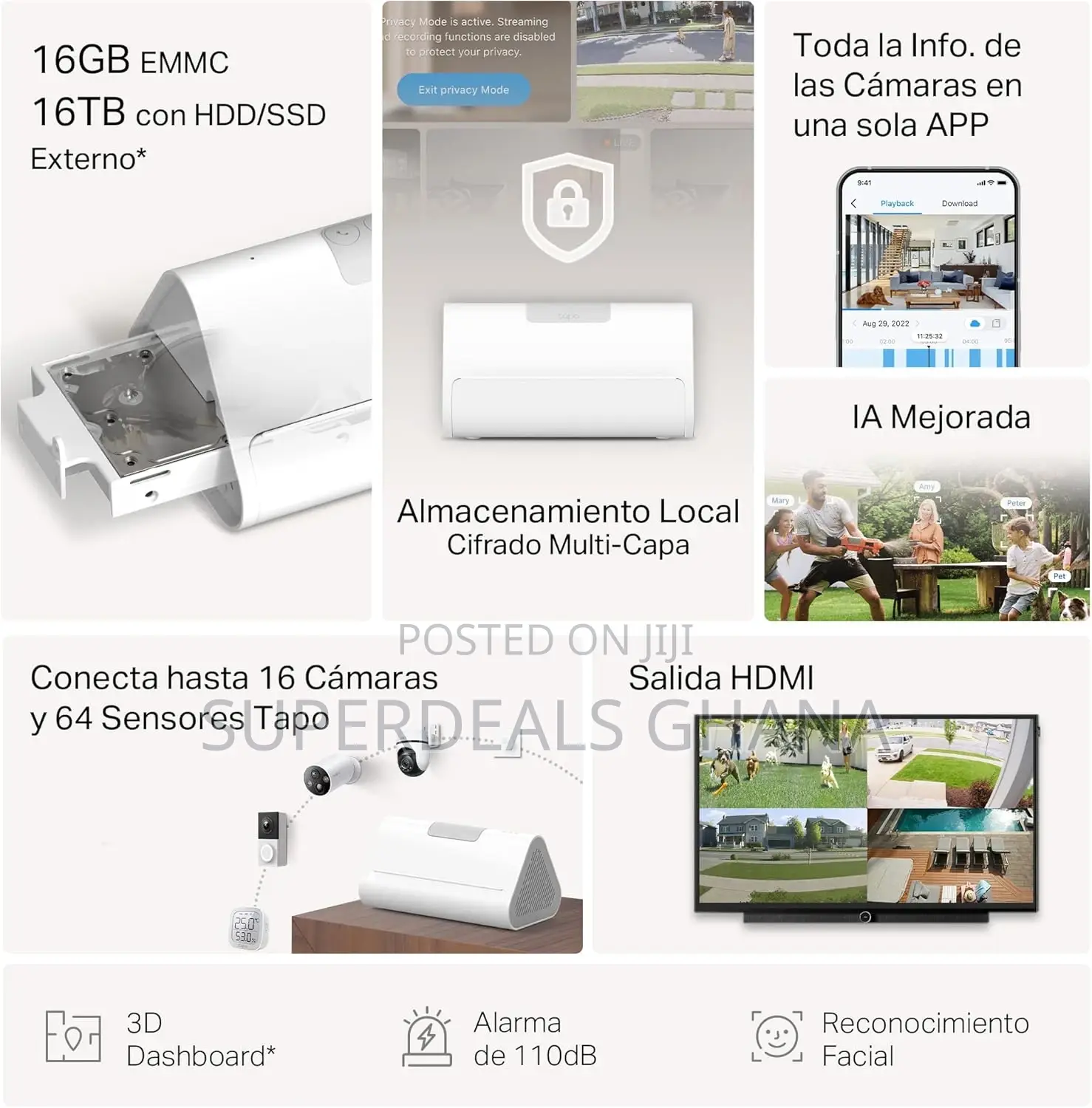 Tapo H500 Homebase, 16gb Built-in, Memory Expandable