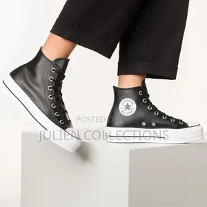Converse All Star Leather Black White