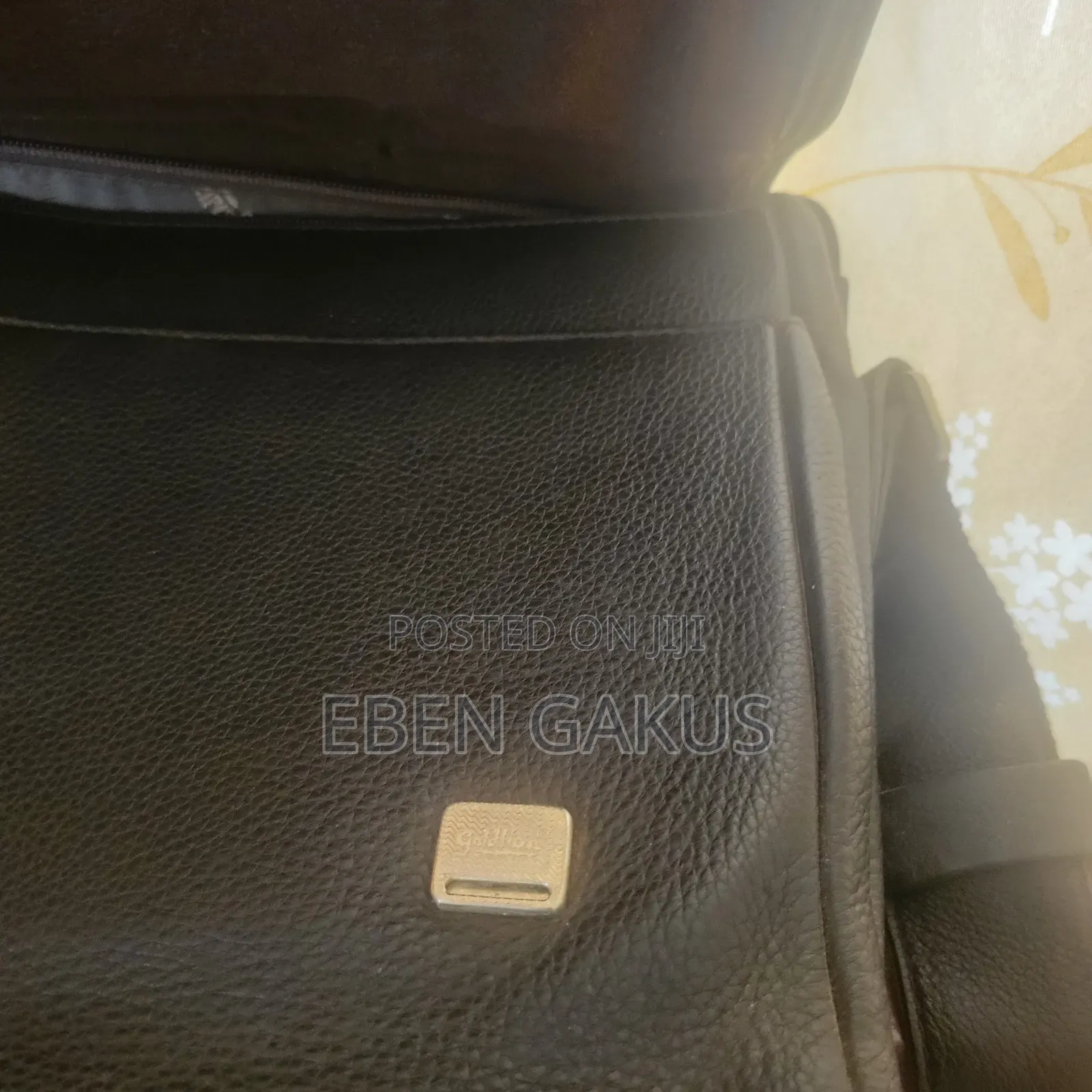 Original Goldlion Leather Briefcase – Brownoffice Laptop Bag(Uk Used)