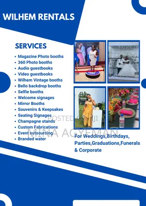 360 Photobooth, Magazine Booth, Audio Guestbook,Water
