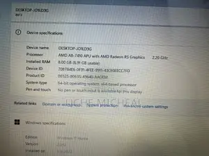 Laptop Lenovo IdeaPad 110 8GB AMD A8 SSD 128GB