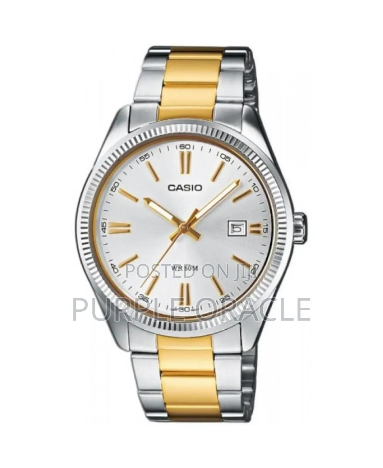 Casio Enticer Datejust Mpt -1302 Psg Watch