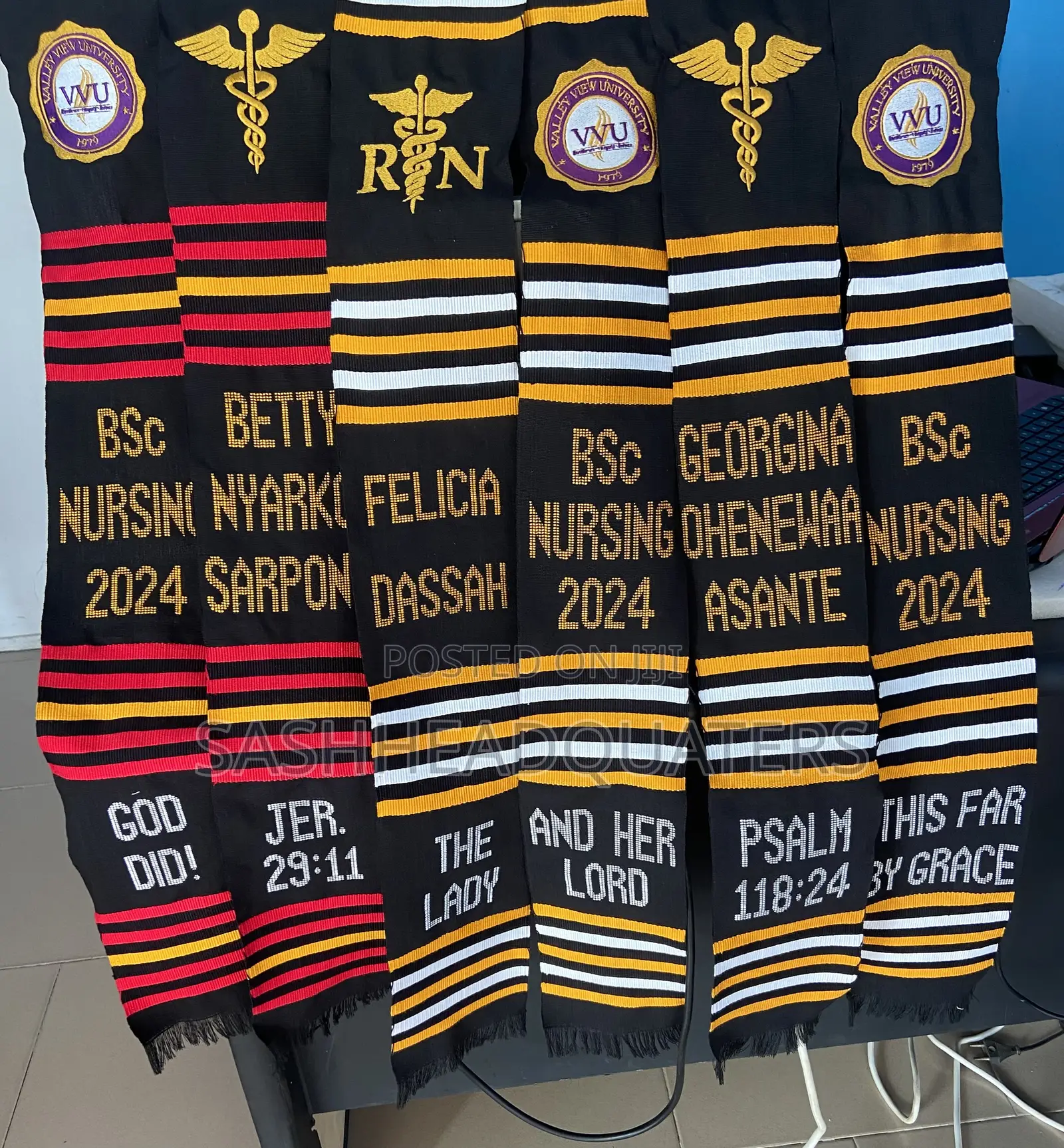Latest Nursing Kente Sashes