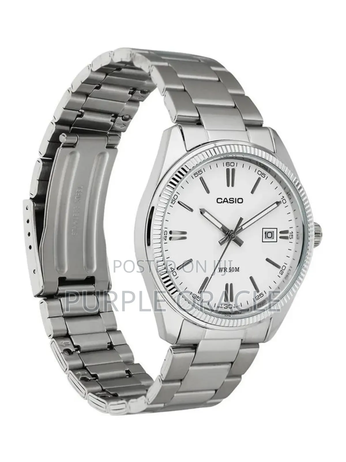 Sliver Casio Enticer Men's Analog Watch