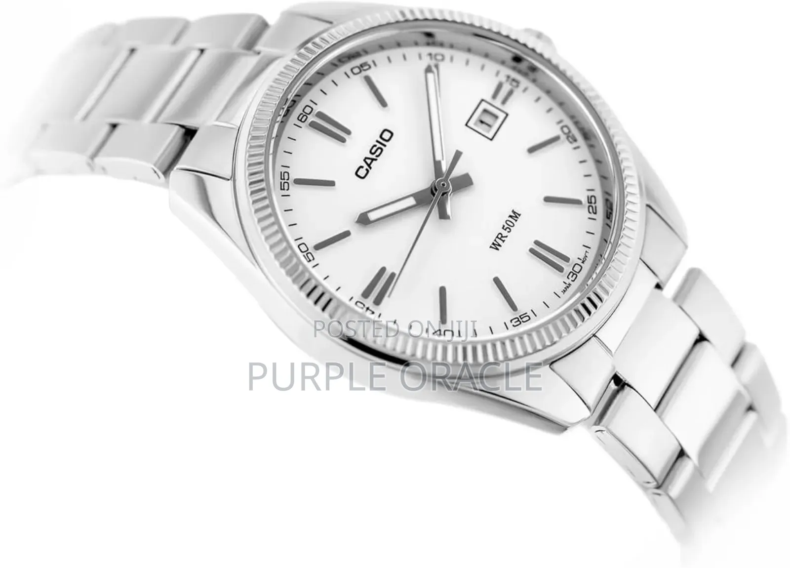 Sliver Casio Enticer Men's Analog Watch