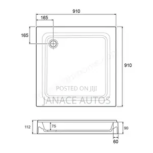 Mira Flight Square Shower Tray 4 Upstands 900x900mm White