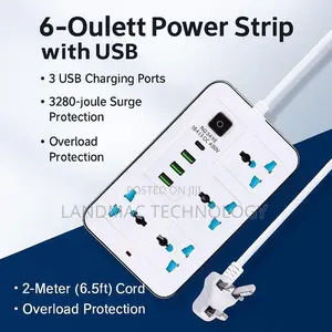 3 Usb Ports 1 Type-C, Power Hub, Power Extension Socket