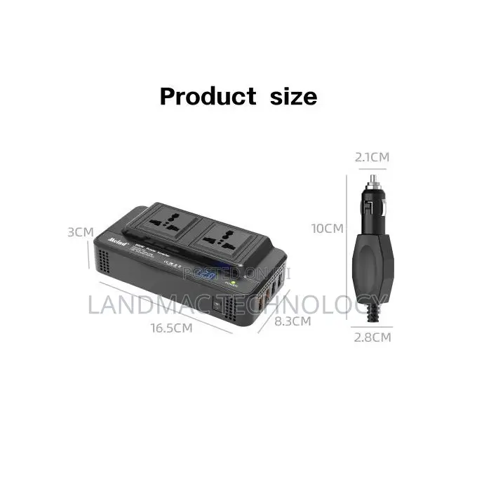 200w Car Power Inverter 12v Dc To 220v Ac Converter For Car